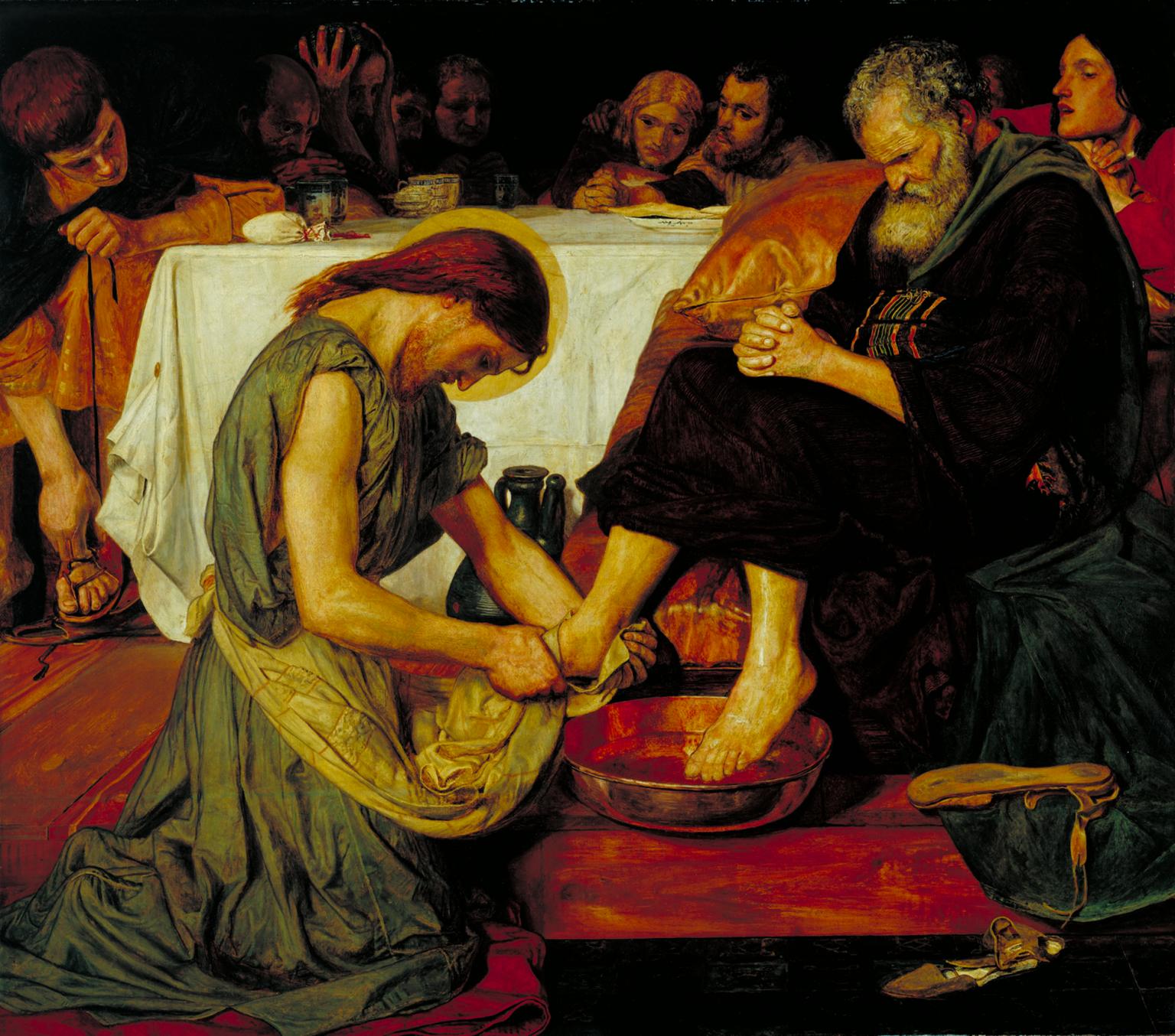 Jesus Washing Peter’s Feet 1852-6 by Ford Madox Brown 1821-1893